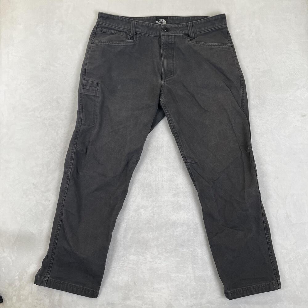 The North Face Cargo Pants Mens 38x32 Gray Regular Fit Canvas Utility Workwear